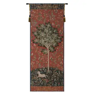 Portiere Chene Medieval Tapestry Wall Hanging 73 x 29 in Jacquard Woven Oak Tree Botanical Wall Art