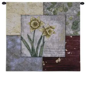 Seasons Tapestry Wall Hanging 27x27 Four Seasons Nature Landscape Jacquard Woven Wall Art Traditional Home Decor