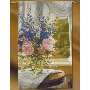 Country Estate Fine Art Tapestry Wall Hanging 53x35 Inch Cotton Jacquard Woven Wall Tapestry