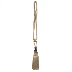 Elegance Beige Decorative Tapestry Tassels Pair Min-Max Length 30 Inch