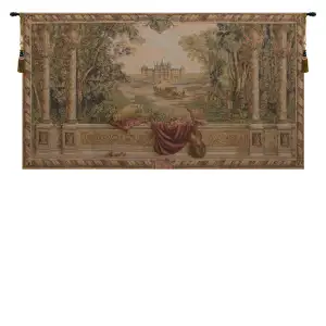 Verdure au Chateau French Tapestry Wall Hanging 60x106 Inch Cotton Jacquard Woven Wall Tapestry
