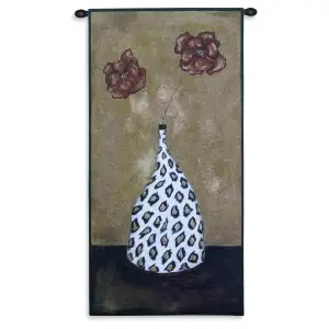 Safari Floral Tapestry Wall Hanging 52x27 Tropical Botanical Floral Jacquard Woven Wall Art Exotic Home Decor