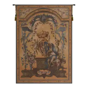 Lotus European Tapestry Wall Hanging 58x44 Inch Cotton Jacquard Woven Wall Tapestry