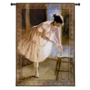 Dress Rehearsal Dance Tapestry Wall Hanging 53x38 Ballet Dancers Performing Arts Jacquard Woven Wall Art Home Decor