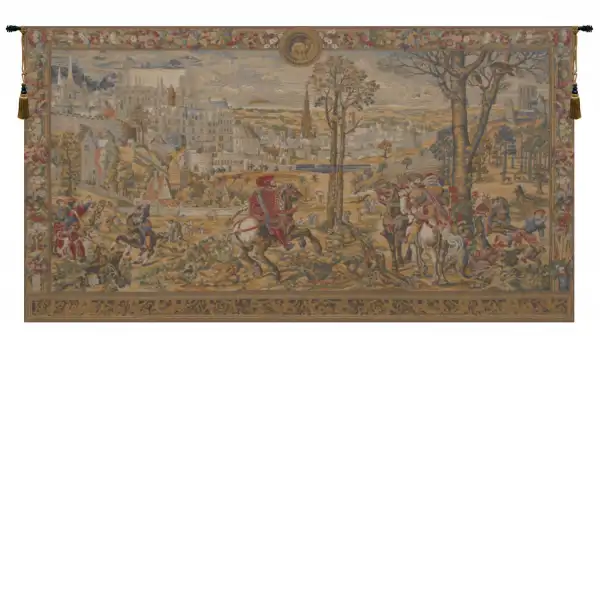 Medieval Brussels European Tapestry Wall Hanging