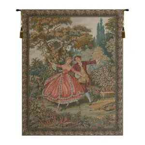 Francois Boucher Danza Tapestry Wall Hanging 46 x 32 in Jacquard Woven Classical Dance Wall Art