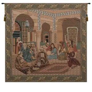 Musical Tapestry Wall Hanging 60 x 62 in Music Instruments Classical Jacquard Woven Wall Art Traditional Home Decor