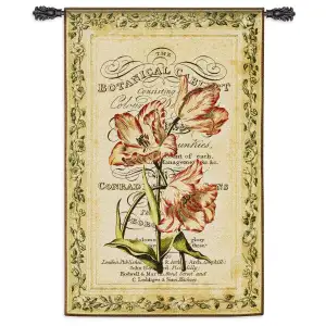 Botanical Garden Tapestry Wall Hanging 53x34 Floral Botanical Garden Jacquard Woven Wall Art Traditional Home Decor