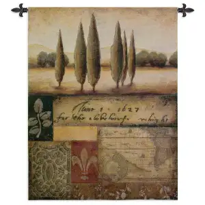 Renaissance Landscape Tapestry Wall Hanging 53x44 Classical European Landscape Jacquard Woven Wall Art Traditional Decor