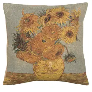 Vincent Van Gogh Sun III Tapestry Pillow Cover 18x18 Inch Cotton Jacquard Woven Cushion Cover