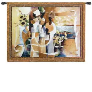 Euphony Tapestry Wall Hanging 42x53 Musical Abstract Decorative Jacquard Woven Wall Art Contemporary Home Decor