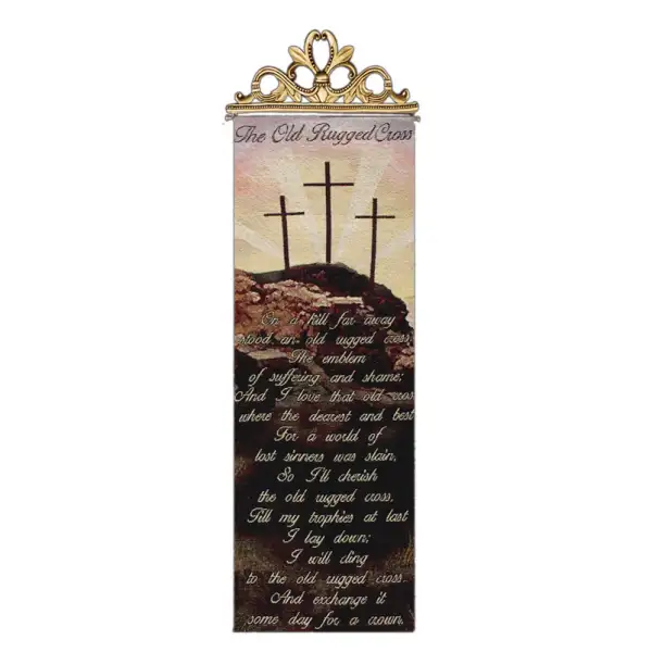 Old Rugged Cross Religious Bell Pull