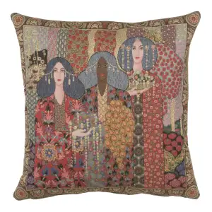 Aladin Left European Tapestry Pillow Cover 18x18 Inch Cotton Cushion Cover