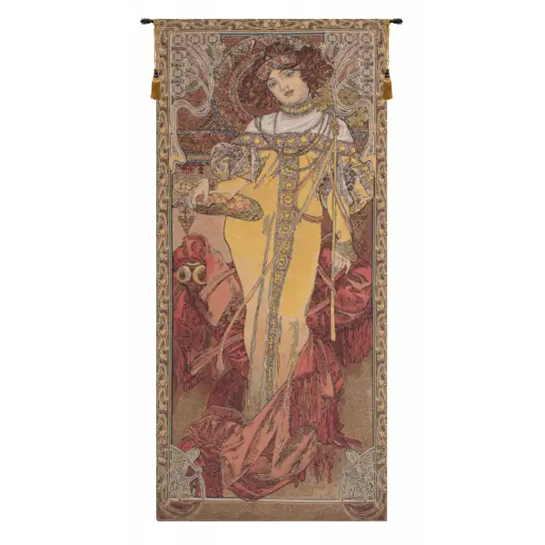 Mucha Autumn European Tapestry Wall Hanging