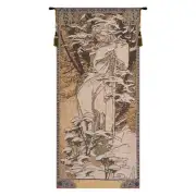 Mucha Winter European Tapestry Wall Hanging