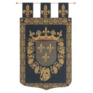 Decorative Blois Floral Tapestry Wall Hanging 24 x 18 in French Botanical Flowers Jacquard Woven Wall Art Traditional Home Decor