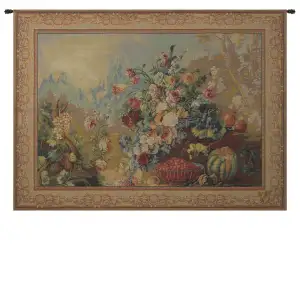 Bouquet d'Arlay French Tapestry Wall Hanging   27x36 Inch Cotton Jacquard Woven Wall Tapestry