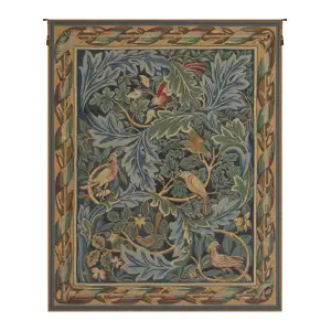 Les Oiseaux de William Morris French Tapestry 92x70 Birds Floral Jacquard Woven Wall Hanging Arts Crafts Decor