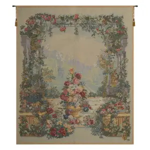 Bouquet de Armide French Tapestry Wall Hanging  60x55 Inch Cotton Jacquard Woven Wall Tapestry