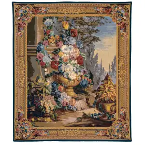 Courson French Tapestry Wall Hanging  42x36 Inch Cotton Jacquard Woven Wall Tapestry