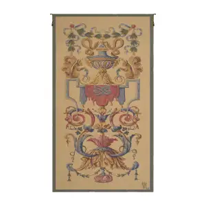 Vau Le Vicomte French Tapestry 64x34 French Chateau Palace Landscape Jacquard Woven Wall Hanging European Decor