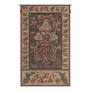 Acanthus French Tapestry 26x19 William Morris Floral Botanical Jacquard Woven Wall Hanging Arts Crafts Decor