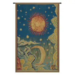 Summer L'ete French Tapestry 42x26 Seasonal Summer Garden Jacquard Woven Wall Hanging Traditional European Decor
