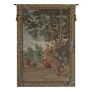 Floret Romance & Myth Tapestry Wall Hanging 52 x 36 in Floral Classical Jacquard Woven European Decor