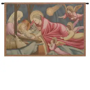 Giotto di Bondone Nativity Giotto Tapestry Wall Hanging 24 x 34 in Religious Christian Jacquard Woven Art