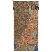 L'Attente Klimt a Droite Or European Tapestry Wall hanging