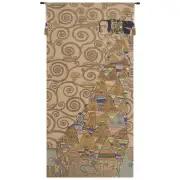 L'Attente Klimt a Droite Clair European Tapestry Wall hanging