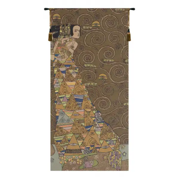 L'Attente Klimt a Gauche Fonce European Tapestry Wall hanging