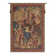 Le Tournai I Vertical European Tapestry Wall hanging