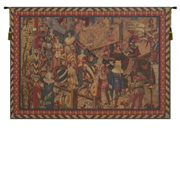 Le Tournai I Horizontal European Tapestry Wall hanging