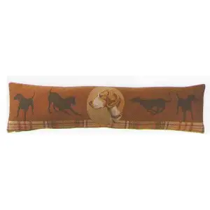 Scottish Dogs Tapestry Bolster Pillow Cover 10 x 35 in Animal Jacquard Woven Decorative Long Cushion Cover
