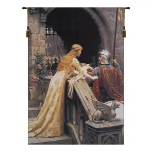 Edmund Blair Leighton God Speed Decorative Tapestry Wall Hanging 51 x 38 in Medieval Knight Jacquard Woven Decor