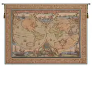 Maritime Map European Tapestry Wall hanging