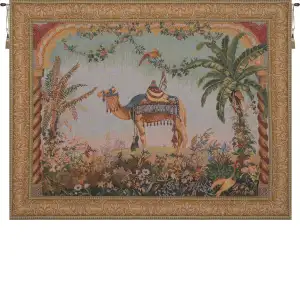Jean-Baptiste Huet The Camel Vintage Tapestry Wall Hanging 25 x 32 in Jacquard Woven Animal Wall Art