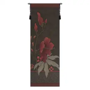 Dark Althea French Tapestry Wall Hanging 78x28 Inch Cotton Jacquard Woven Wall Tapestry