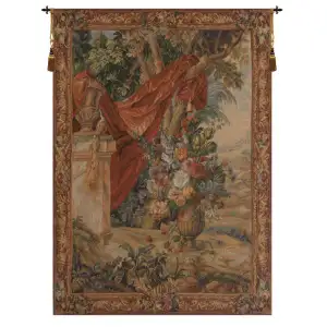 Bouquet Drape French Tapestry Wall Hanging 58x44 Inch Cotton Jacquard Woven Wall Tapestry