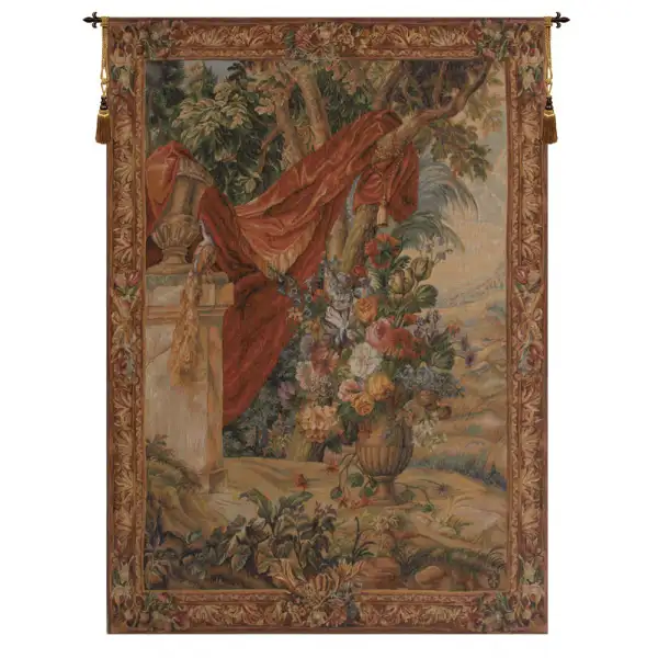 Bouquet Au Drape I European Tapestry Wall hanging