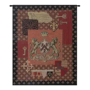 Cambridge Crest Fine Art Tapestry 35 x 42 in Heraldic Coat of Arms Jacquard Woven Wall Decor