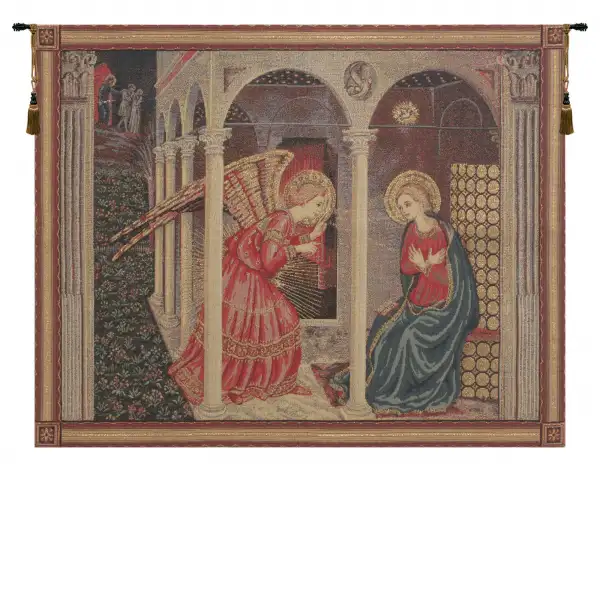 Annunciation with gold lurex European Wall Art