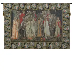 William Morris The Holy Grail Tapestry Wall Hanging 37 x 52 in