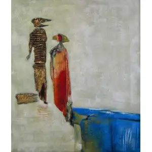 The Mystics Canvas Wall Art 36x24 Mystical Abstract Contemporary Decorative Home Decor