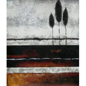 Striations Canvas Oil Painting 24x36 Modern Abstract Contemporary Decorative Wall Art Home Decor