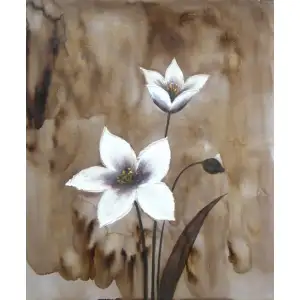 Waking Flowers Canvas Oil Painting 36x24 Floral Botanical Decorative Wall Art Home Decor