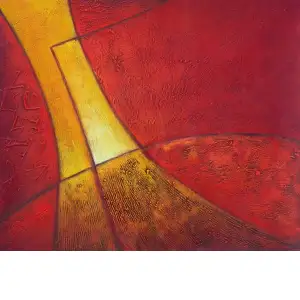 Trumpeting Beam Canvas Oil Painting 24x36 Musical Abstract Contemporary Decorative Wall Art