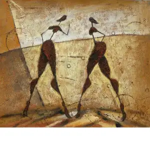 Female Form Abstract Canvas Oil Painting 24x36 Figurative Contemporary Decorative Wall Art