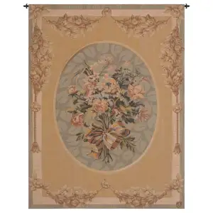Petit Bouquet French Tapestry Wall Hanging 40x30 Inch Cotton Jacquard Woven Wall Tapestry